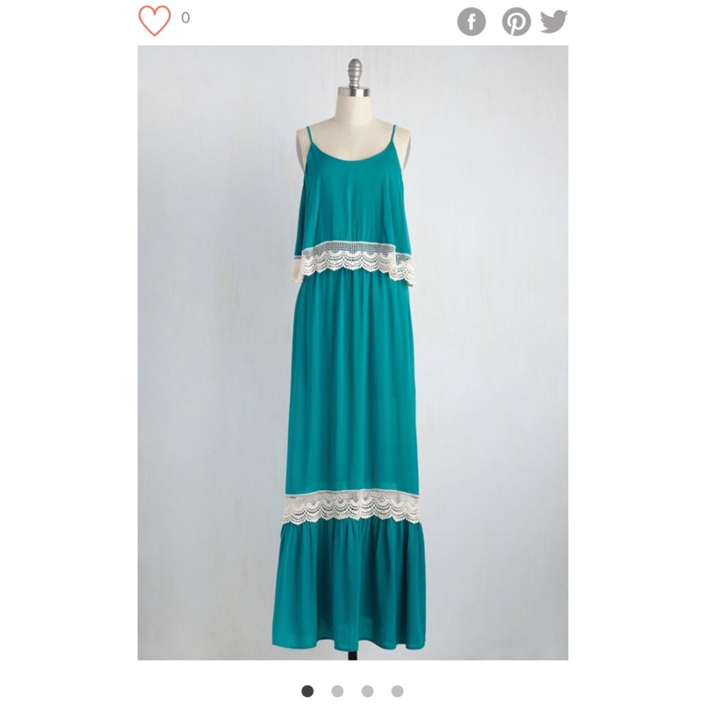 ModCloth Maxi Dress w/ Crochet Lace